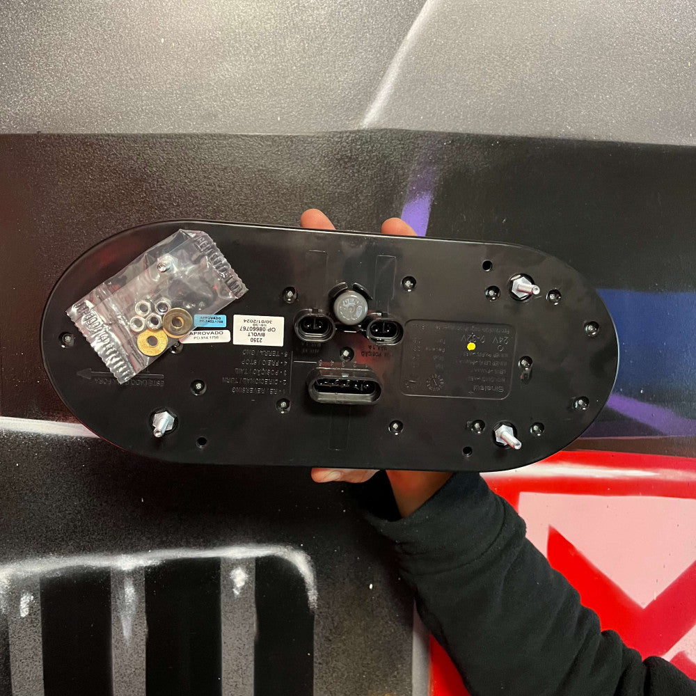 Lanterna Traseira LED Módulo R Original Carreta Pastre Rodotecnica Bivolt 12v 24v