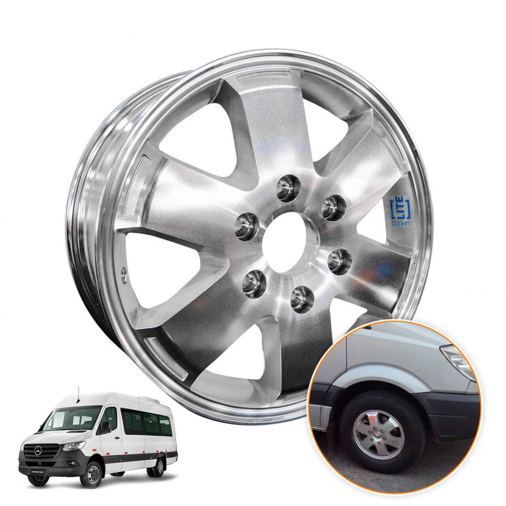 Roda de Alumínio 16 x 6,5 Nova Sprinter - Italspeed